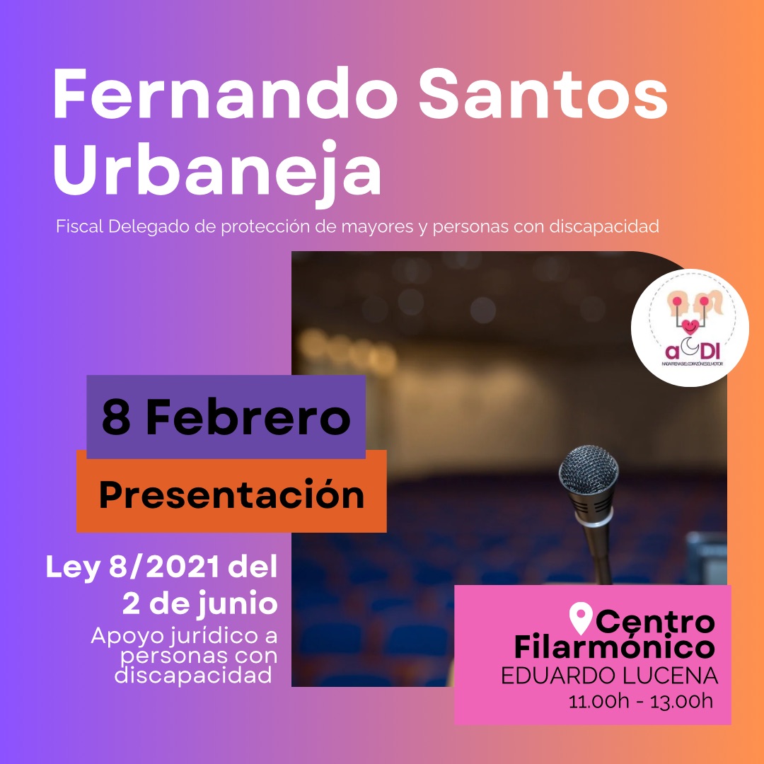 Presentación Ley 8/2021: apoyo jurídico a personas con discapacidad
